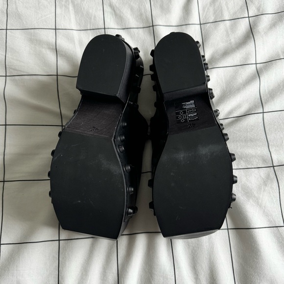 Studded Leather Heeled Mules - Picture 2 of 10